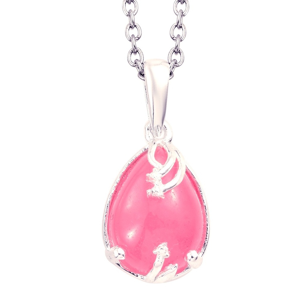 Burmese Pink Pendant, with 20 Inch Chain